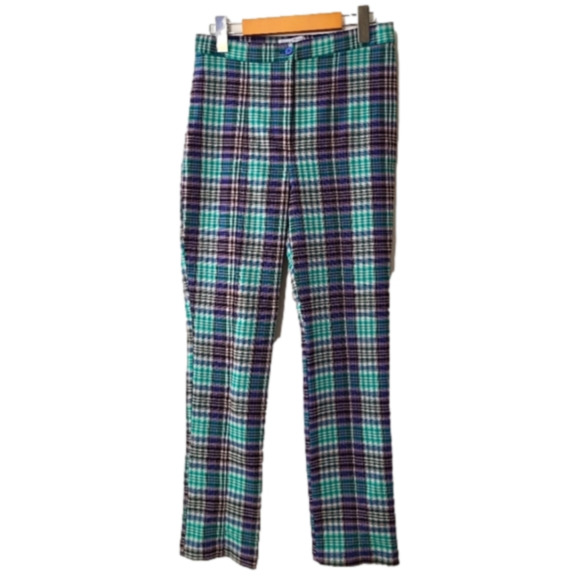 Urban Outfitters Tessa tartan plaid ankle cropped pants, Size 6 - Picture 1 of 6